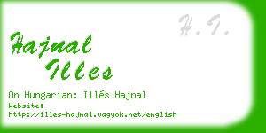 hajnal illes business card
